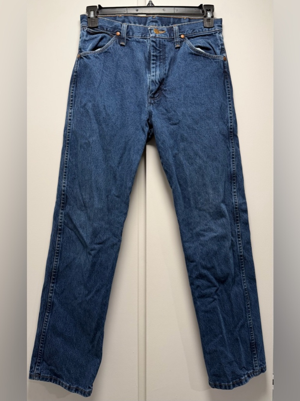 Wrangler Men's Blue Straight-Leg Jeans 31x32